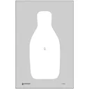 Action Target Standard FBI/DEA Q Target, Bright White/Gray - Action Target