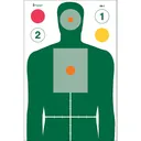 Action Target MN Center for Criminal Justice Advanced Skill Builder Target, Green/Yellow/Red/Orange - Action Target