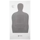 Action Target Standard Target, 25-Yard Silhouette, 24"x45", 100 Per Box - TQ-15GRAY-100 - Action Target