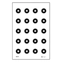 Action Target Military Aimpoint Dot Training Target, Black/White - Action Target