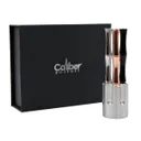 Caliber Gourmet 3-Piece Pen/Revolver Cylinder Gift Set, Black/Silver/Rose Gold - Caliber Gourmet
