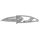 CRKT Snap Lock Folding Knife Silver Plain 2.55" 5102N Bead Blasted - CRKT