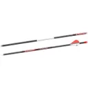 Bloodsport Arrows Punisher 31" 9.20 GPI 400 Spine Arrow, Black Pack of 6 - GSM Outdoors