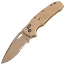 Hogue K320 M17, Folding Knife, Tan, Drop Point Blade, 3.5", PVD Coyote Tan Finish - Hogue