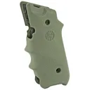 Hogue Rubber Grip with Finger Grooves, Fits Ruger Mark IV, OD Green - Hogue
