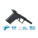 Lone Wolf Dusk 19 CCS Compact/Compact Textured Frame Built Fits Glock Gen 3-4 G19, Black - Lone Wolf Arms