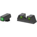 Meprolight Hyper-Bright, Tritium Sight Set, Green Front/Green Rear, for Glock 42, 43, 43X and 48 - Meprolight