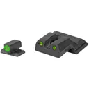 Meprolight Hyper-Bright, Tritium Sight Set, Green Front/Green Rear, Fits S&W M&P Shield - Meprolight