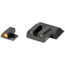 Meprolight Hyper-Bright, Tritium Sight Set, Orange Front/Green Rear, Fits S&W M&P Shield - Meprolight