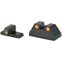 Meprolight Tru-Dot, Fixed Tritium Sights, Green/Orange, fits HK USP Full Size 9mm/40S&W/45ACP - Meprolight