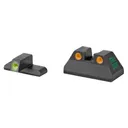 Meprolight Tru-Dot, Fixed Tritium Sights, Green/Orange, Fits HK USP Compact 9/40S&W/45ACP - Meprolight