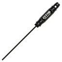 Otis .22 Cal #8-32 11" 1-Piece Cleaning Rod w/Rotating/Fixed Handle, Black - Otis Technology