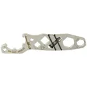 Q Fix Multi Tool, Fits Q Fix Rail, Brushed Stainless Steel Finish, Silver - Q