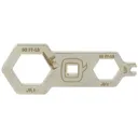 Q Honey Badger Multi Tool, fits Honey Badger Rail, Brushed Stainless Steel Finish, Gray - Q