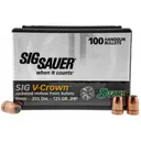 Sierra Bullets V-Crown, .355 Diameter, 9mm, 125 Grain, Jacketed Hollow Point, 100 Count - Sierra