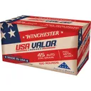 Winchester USA WHITE BOX .45 ACP Ammunition, 100 Rounds FMJ 230Gr - USAV45A - Winchester