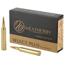 Weatherby Select Plus 6.5-300 Weatherby Mag Ammunition, 20 Rounds BTHP 156Gr - R653156EH - Weatherby