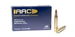 AAC 5.56 Ammo 55 Grain FMJ 20rd Box - AAC556FMJ1-20 - AAC Ammo