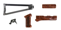 PSA AK Imitation "Bakelite" Furniture set w/ Folding Stock and PSA Custom ALG AKT-EL AK Single Stage Trigger - Palmetto State Armory