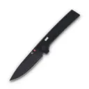 Glow Rhino Fermi Knife - Black Scales Red Thumbstud - Glow Rhino