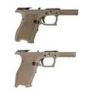 PSA Dagger Compact Complete Polymer Frame & PSA Dagger Full Size - S Complete Polymer Frame, FDE - 