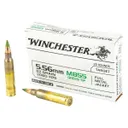 200 Rounds of Winchester 5.56x45mm M855 62gr FMJ Green Tip Ammo - 