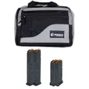 Drago Pro Gear Double Pistol Case, 2 Magpul PMAG GL9 15 Round Mags, & 2 Magpul PMAG GL9 27 Round Mags - 