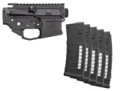 Sabre-IC Ambi Receiver Set and Five Magpul PMAG 25 ICAR Black Magazine - Sabre