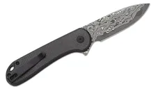 CIVIVI Elementum II Twill Carbon Fiber Overlay On Black G10 Handle Damascus Blade C18062PB-DS1 - CIVIVI Knives