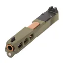 PSA Dagger Complete SW3 RMR Slide Assembly With Copper Barrel, Sniper Green - Palmetto State Armory