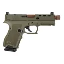 PSA Dagger Compact 9mm Pistol With SWRV2 RMR Slide W/ Copper Threaded Barrel, Sniper Green - Palmetto State Armory