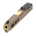 PSA Dagger Complete SW1 RMR Slide Assembly With TiN Non-Threaded Barrel, Flat Dark Earth - Palmetto State Armory