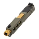 PSA Dagger Complete SW3 RMR Slide Assembly W/TiN Threaded Spiral Fluted Barrel, Sniper Green - Palmetto State Armory