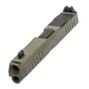 PSA Dagger Compact C-1 RMR Compensated Slide Assembly With Non-Threaded Barrel, Sniper Green - Palmetto State Armory