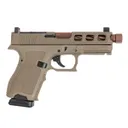 PSA Dagger Compact SW3 RMR Pistol W/Copper Spiral Fluted Threaded Barrel, Flat Dark Earth - Palmetto State Armory
