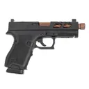 PSA Dagger Compact 9mm Pistol With SW6 RMR Slide & Copper Spiral Fluted Threaded Barrel, Black - Palmetto State Armory
