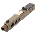 PSA Dagger Complete SW1 RMR Slide Assembly With Copper Threaded Barrel, Flat Dark Earth - Palmetto State Armory