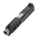 PSA Dagger Complete SW1 RMR Slide Assembly With Stainless Threaded Barrel, Black - Palmetto State Armory