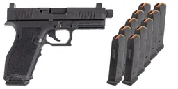 PSA Dagger Full Size-S , ECC, RMR, Threaded Barrel, With 10-17RD Mags, Black - Palmetto State Armory