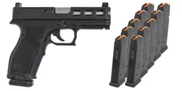 PSA Dagger Full Size - S 9mm SW3 RMR Pistol With Stainless Non-Threaded Barrel  With10 -17rd Magazines and Bag, Black - Palmetto State Armory