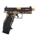 PSA Sabre Dagger Full Size - S 9mm Pistol, Tin-Threaded Barrel, W/Mag Extensions, M81 Desert Camo - Palmetto State Armory