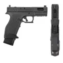 PSA Sabre Dagger Full Size - S 9mm Pistol, Ported Barrel, W/Mag Extensions, Black - Palmetto State Armory