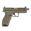 PSA Dagger Full Size - S 9mm SW1 RMR Pistol With Copper Threaded Barrel, Sniper Green - Palmetto State Armory