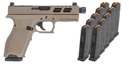 PSA Dagger Full Size - S 9mm SW6 RMR Pistol With Threaded Barrel &10-17rd Mags, Flat Dark Earth - Palmetto State Armory