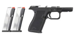 PSA Dagger Micro Complete Frame, Black With 2-15rd Micro Slick Mags - Palmetto State Armory