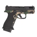 PSA Sabre Dagger Micro 9mm Pistol, w/ Mag Extensions, M81 Woodland Camo - Palmetto State Armory