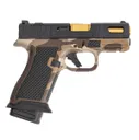 PSA Sabre Dagger Micro 9mm Pistol, TiN Barrel, w/ Mag Extensions, M81 Desert Camo - Palmetto State Armory