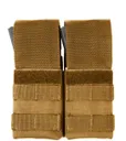 Rothco Molle Double M16 Mag Pouch With Inserts - Coyote Brown - Rothco