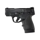 Hogue Handall Beavertail Grip Sleeve Fits Smith & Wesson M&P 9 Shield Plus, Black - Hogue