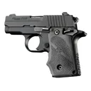 Hogue Grip w/Finger Groove Fits Sig Sauer P238, Slate Gray - Hogue